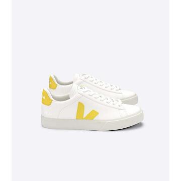 Low Tops Sneakers Veja CAMPO CHROMEFREE Męskie White/Yellow | VEJA106-PL