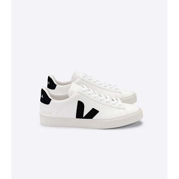 Low Tops Sneakers Veja CAMPO CHROMEFREE Damskie White/Black | VEJA519-PL