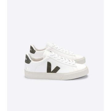 Low Tops Sneakers Veja CAMPO CHROMEFREE Damskie White/Khaki | VEJA520-PL