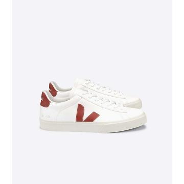 Low Tops Sneakers Veja CAMPO CHROMEFREE Damskie White/Red | VEJA530-PL