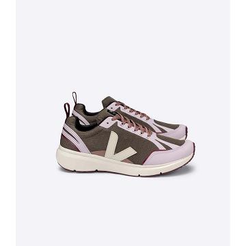 Obuwie Veja CONDOR 2 ALVEOMESH Damskie Khaki/Pink | VEJA419-PL