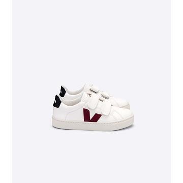 Obuwie Veja ESPLAR CHROMEFREE Dziecięce White/Black/Red | VEJA654-PL