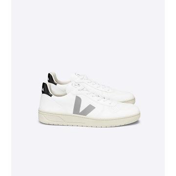 Obuwie Veja V-10 CWL Damskie White/Grey/Black | VEJA503-PL