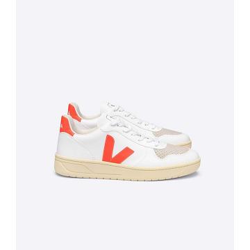 Obuwie Veja V-10 CWL Damskie White/Orange | VEJA502-PL