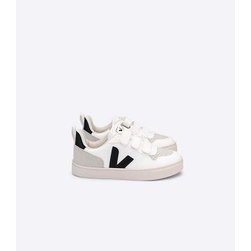 Obuwie Veja V-10 CWL Dziecięce White/Black | VEJA700-PL