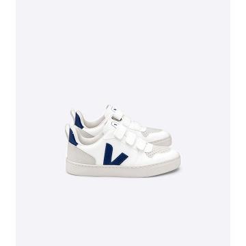 Obuwie Veja V-10 CWL Dziecięce White/Navy | VEJA701-PL