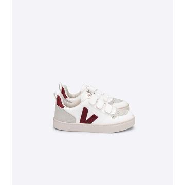 Obuwie Veja V-10 CWL Dziecięce White/Red | VEJA707-PL