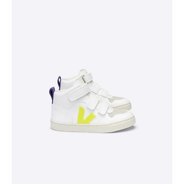 Obuwie Veja V-10 MID CWL Dziecięce White/Purple | VEJA724-PL