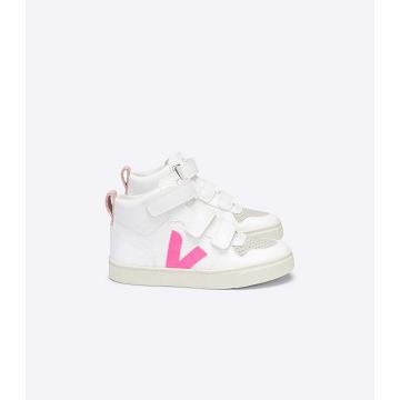 Obuwie Veja V-10 MID CWL Dziecięce White/Pink | VEJA725-PL