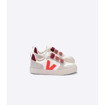 Obuwie Veja V-12 BONTON Dziecięce White/Orange | VEJA681-PL