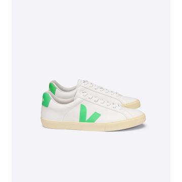 Sneakersy Veja ESPLAR CHROMEFREE Damskie White/Green | VEJA539-PL