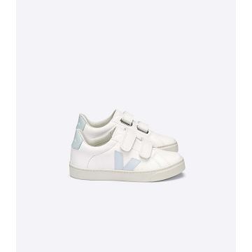 Sneakersy Veja ESPLAR CHROMEFREE Dziecięce White/Blue | VEJA735-PL