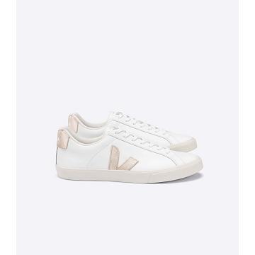 Sneakersy Veja ESPLAR LEATHER Damskie White/Brown | VEJA533-PL