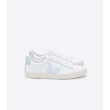 Sneakersy Veja ESPLAR LEATHER Damskie White/Blue | VEJA536-PL