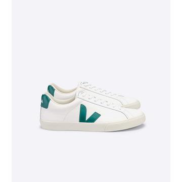 Sneakersy Veja ESPLAR LEATHER Damskie White/Green | VEJA546-PL