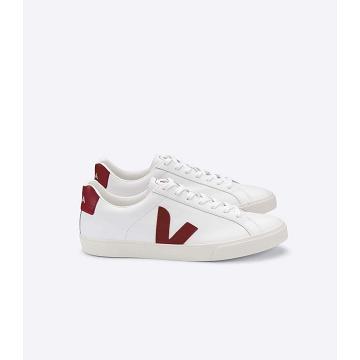 Sneakersy Veja ESPLAR LEATHER Damskie White/Red | VEJA547-PL