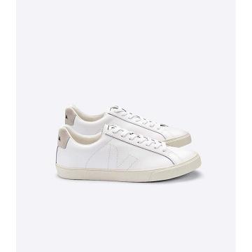 Sneakersy Veja ESPLAR LEATHER Damskie White/Beige | VEJA548-PL