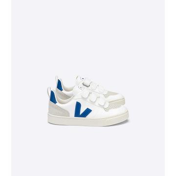 Sneakersy Veja V-10 CWL Dziecięce White/Blue | VEJA782-PL