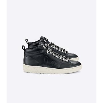 Wysokie Veja RORAIMA LEATHER Damskie Black/White | VEJA256-PL