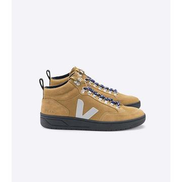 Wysokie Veja RORAIMA SUEDE Damskie Khaki | VEJA260-PL